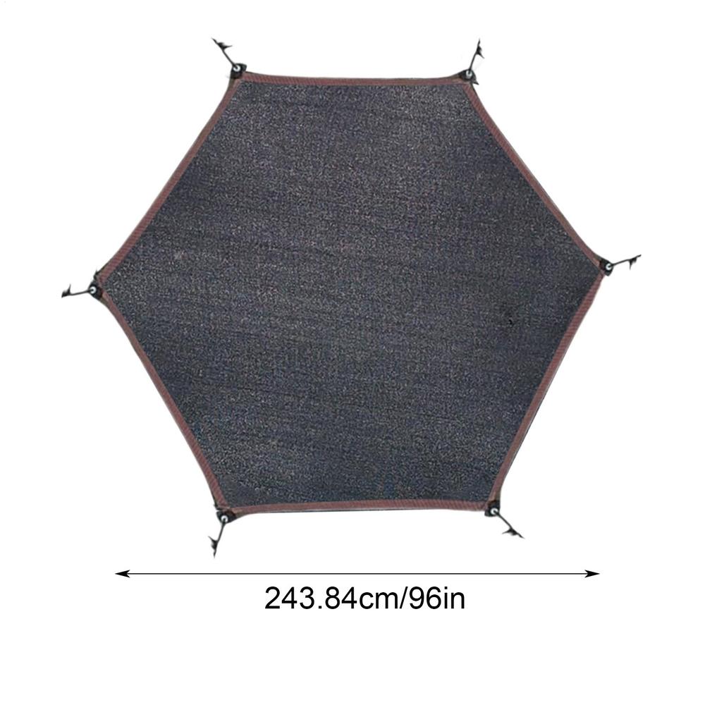 6-14FT Trampoline Sunshade Net Awning Trampoline Top Cover Trampoline Protection Cover Sun Net Suitable For 6/8-bar Models