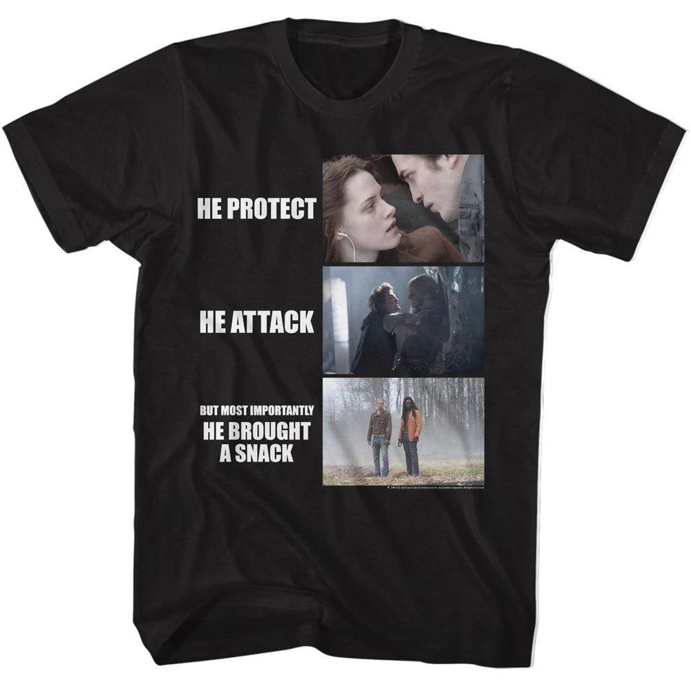 Twilight - He Protect He Attack - American Classics - Solid Black Short Sl 130