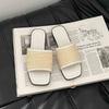 Summer Weave Women Beach Slippers Concise Open Toe Slide Ladies Outdoor Comfort Soft Sole Sandalias