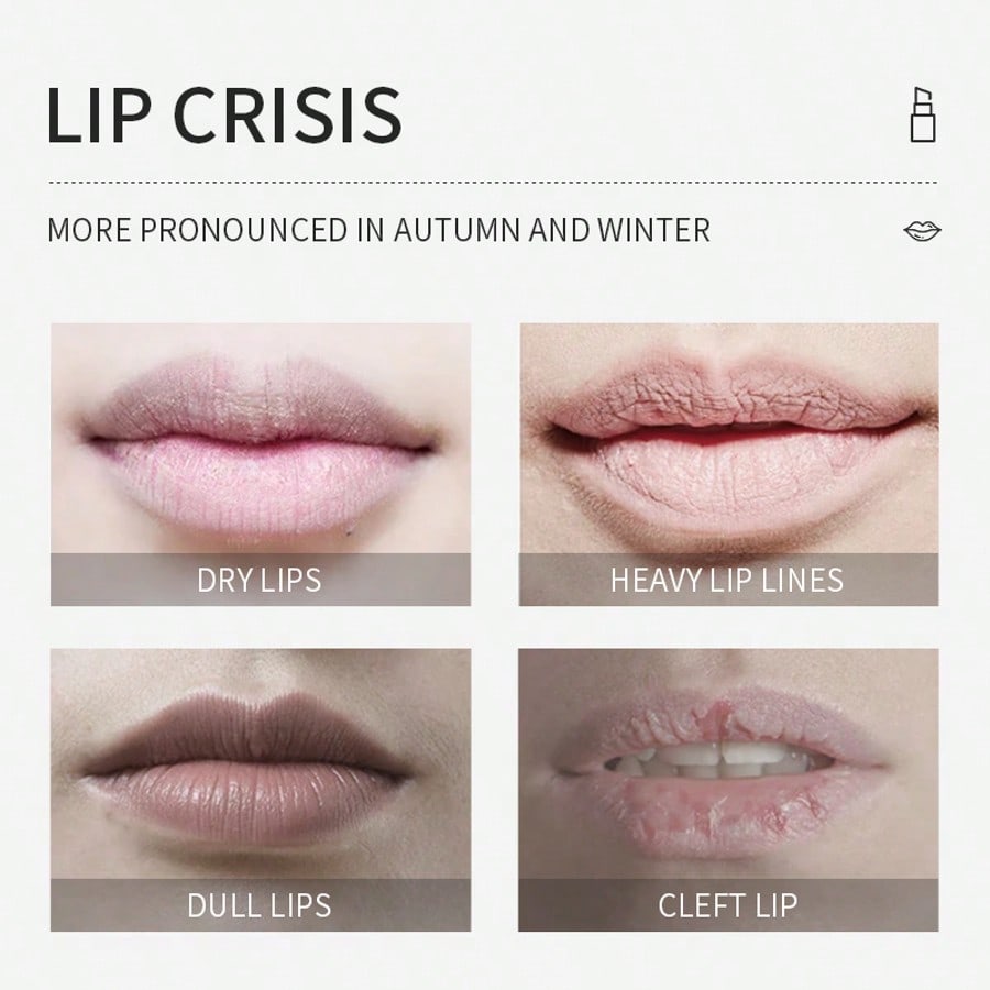 1 Stück Erdbeergeschmack Lippenstift Temperaturfühlend Farbwechsel Tiefe Hydratation Rissige Lippen Reparatur Aufhellen