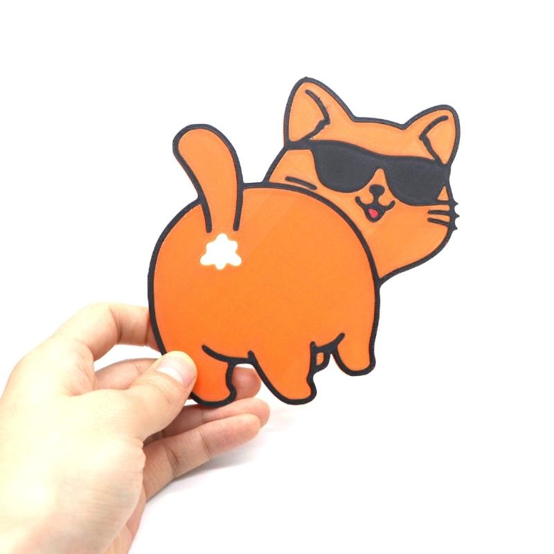 Playful 3D Printed Pet Butt Bag Sealer Clip Dishwasher Safe Portable For Cereal Chip Freezer Storage