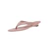 Pointed Toe Mid-heel Cool Slippers Women's Summer Wear New Slope Heel Flip-flops Tide