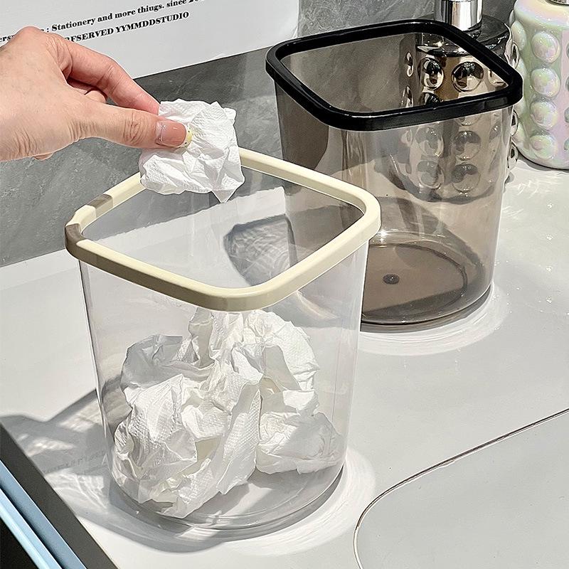 Multi-functional Tea Leaves Bin: Stylish Desktop Waste Basket & Kitchen Draining Basket