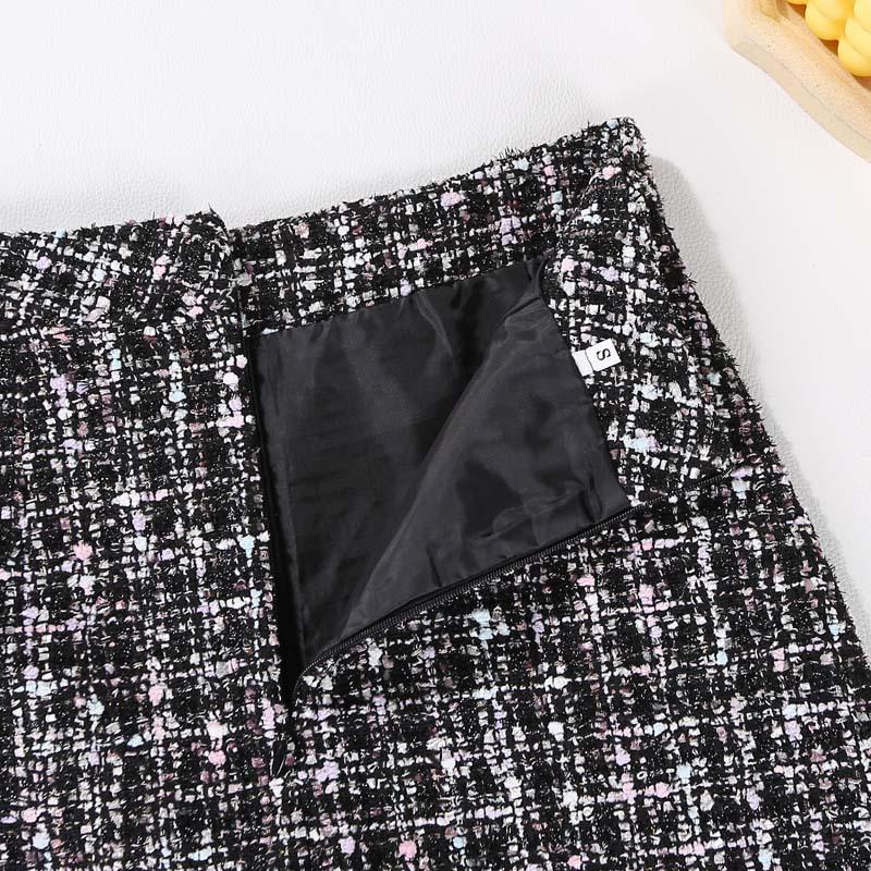 Höst och vinter Plus Size High Waist Bantning Mode Casual All-match Bag Hip kjol
