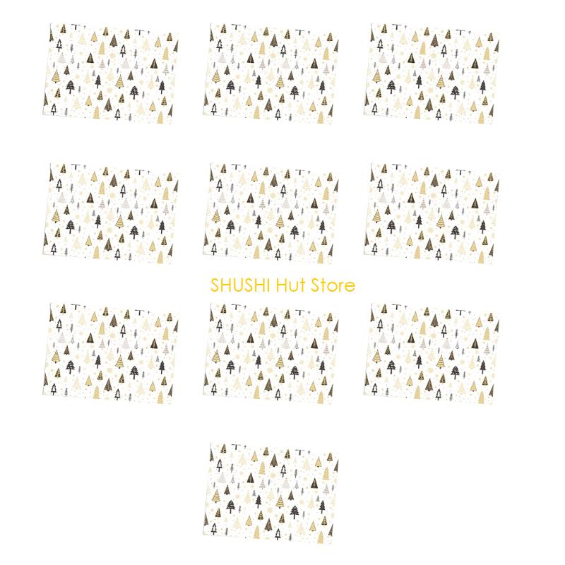 Recyclable Christmas Reindeer Decorative Paper For Gift Packaging Parties Decors Craft And Scrapbooking Activities D57B