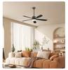 2026 Silent Smart Ceiling Fan Light with Pure Copper Motor and Frequency Conversion for Restaurants