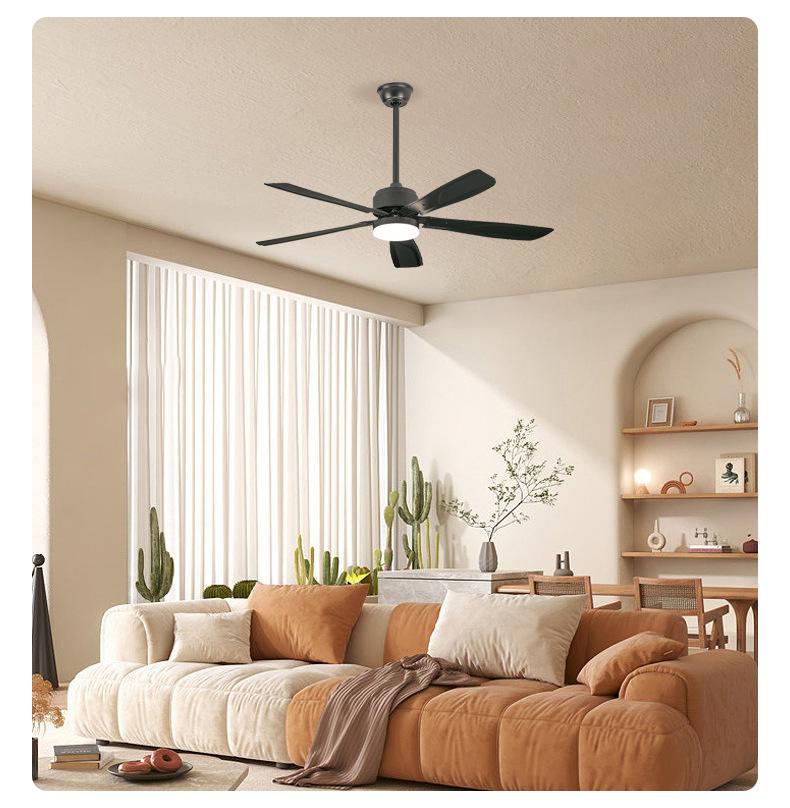 2026 Silent Smart Ceiling Fan Light with Pure Copper Motor and Frequency Conversion for Restaurants