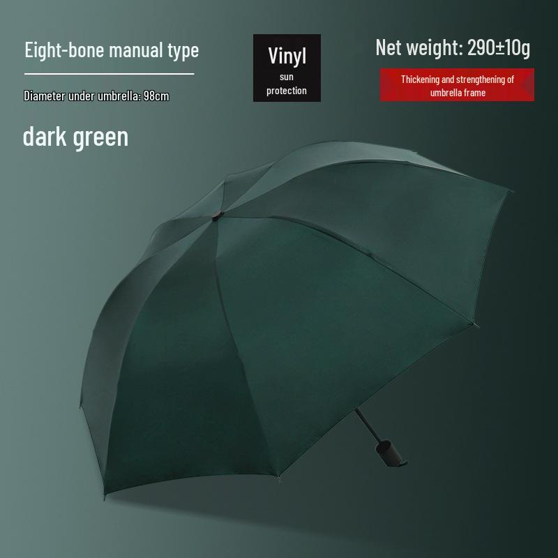 Customized Men's 10-Rib Automatic Sun & Rain Triple Folding Umbrella