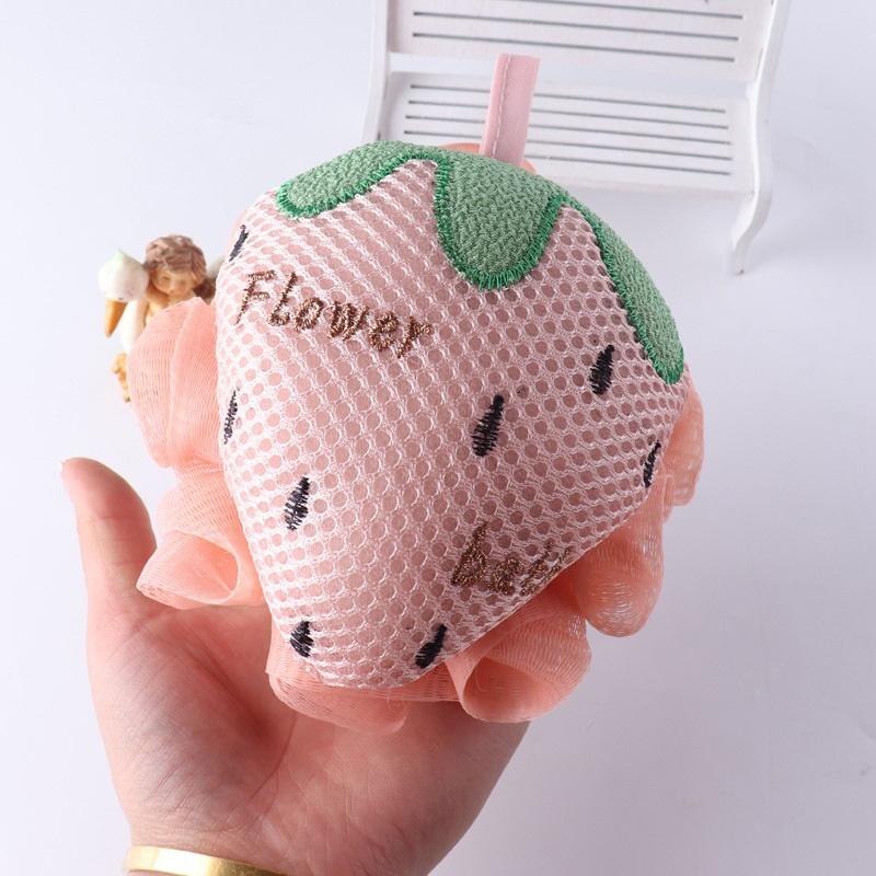Cartoon Bath Sponge Double Sided Shower Brush Handheld Scrubber Easy Exfoliating Tool for Adults Home Bathroom