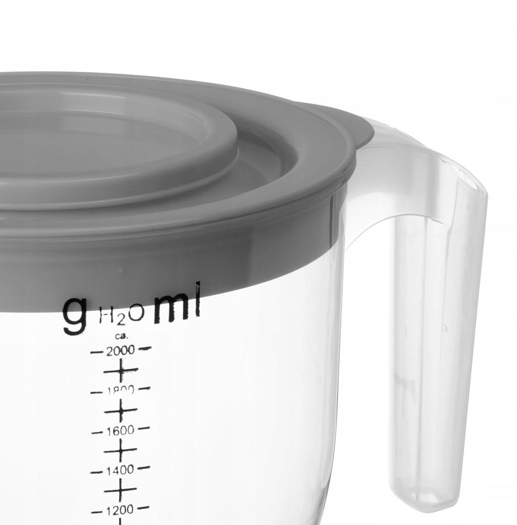 KADAX Bol de Cocina Para mezclar Batir Jarra Recipiente Con medida 2L