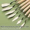 7Pcs/Set Stainless Steel Oil Painting Knives Artist Crafts Spatula Palette Knife Oil Painting Mixing Knife Scraper Art Tools