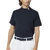 FootJoy Men's Short Sleeve Mock Neck Golf Shirt, Dark Navy, Size L, FJ-F25-S01 (38581-L)