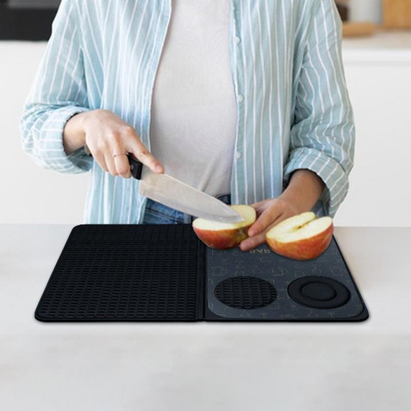 Bar Mat For Home Bar Bartender Mat Drink Mat Cocktail Mat Silicone Bar Spill Mat Glasses Drying Mat Bar Service Mat Folding For