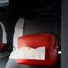 JEYODA Car Tissue Holder for 120 Standard Tissue Vehicle Seat Extra Large Suede Tissue Box Cover Napkin Box (Gray)