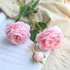 New 1PCS 3 Heads Rose Party Hotel Decoration Pretty Artificial Peony Practical Wedding Bride Holds Flowers Household Ornament