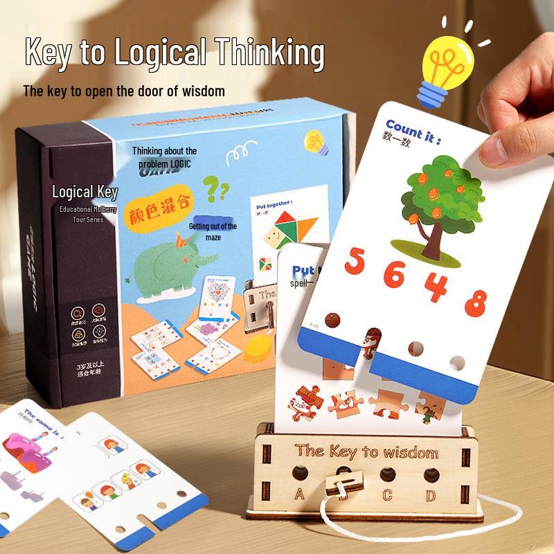 

Wooden Children s Logic and Word Association Educational Toy Game