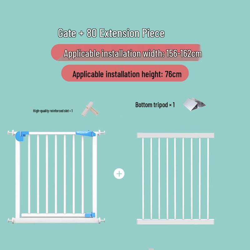 Child & Pet Safety Gate: No-Drill Stair & Door Guard Fence