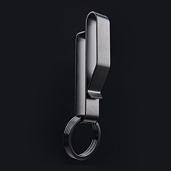 Belt Key Clip Keychain Clip Rustproof Corrosion Resistant Lightweight Reusable Tactical Belt Key Holder with Key Rings