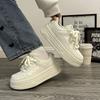 fashion New U Leather Women's White Casual Woman Vulcanize Sneakers Women 2024 Sport Walking Running Platform Flats Shoes