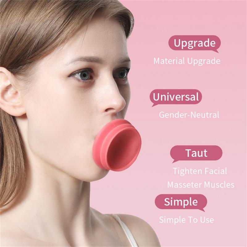 V Face Slimming Tool Facial Bite Lift Skin Firming Shape Lifting Jaw Trainer Massager Instrument Silicone Facial Muscle Trainer