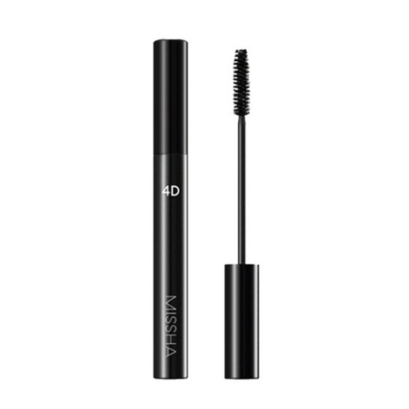 MISSHA 4D Mascara Black Volumizing Lengthening Curling Lash Mascara Long Lasting Eye Makeup 7g