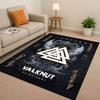 Classic Nordic Viking Totem Vegvisir Rune Valhalla Valknut Living Room Non-Slip Area Rug Carpet for Bedroom Sofa,Home Doormat
