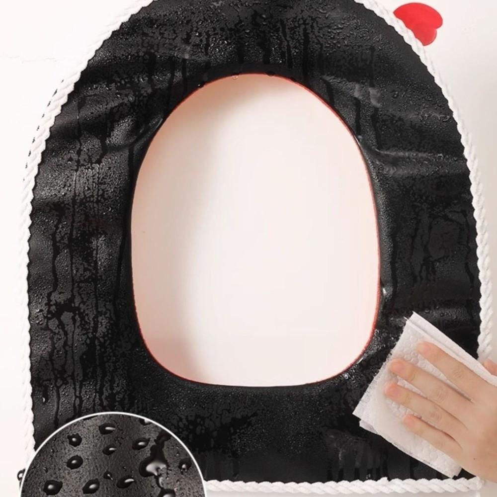 Warm Toilet Seat Cover Cartoon Washable Toilet Cushion Removable Toilet Seat Cushion  Bathroom