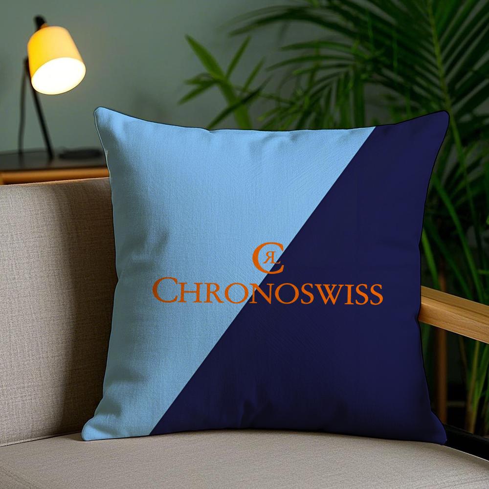 Luxury C-Chronoswiss Cushion Cover Soft Short Plush Double-Sided Printing Home Decor Machine Washable Pillow Case Gift