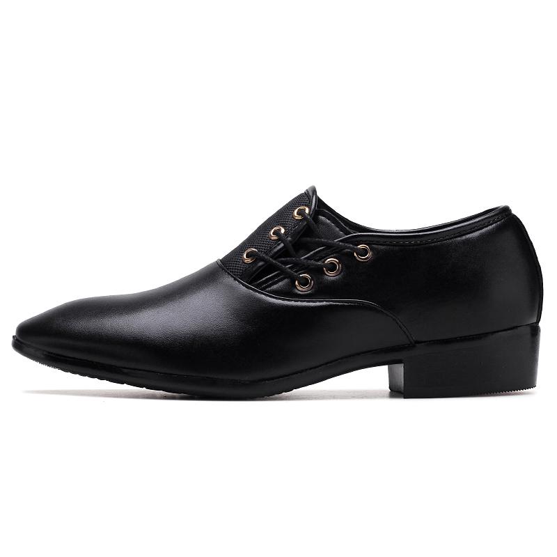 Fashion  solid-color leather business shoes Soft Bottom breathable Non-Slip pointed-toe Oxford Shoes For Men formal casual shoes