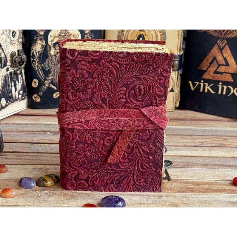 Leather Journal Genuine Leather Notebooks For Women - Beautiful Journal For Sketches Book Traveling Book Blank Spell Book
