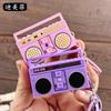 Nostalgico Mini Retro Classico Radio Registratore Divertente Ciondolo Ornamento Portachiavi Borsa Audio Regalo