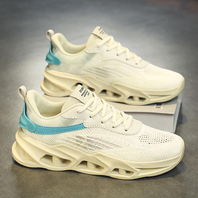 

Мужская обувь лето 2024 новая сетчатая дышащая нескользящая амортизирующая обувь из плетеной сетки молодежная повседневная спортивная обувь обувь для папы 39 бежевый