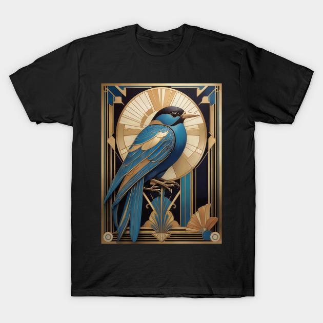 Art Deco Bird T-Shirt S-5XL Fast Shipping XXL