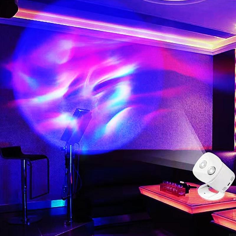 LED Sunset Night Light Projector Home Decoration Lighting Portable Projection Light with Remote Control M4YD