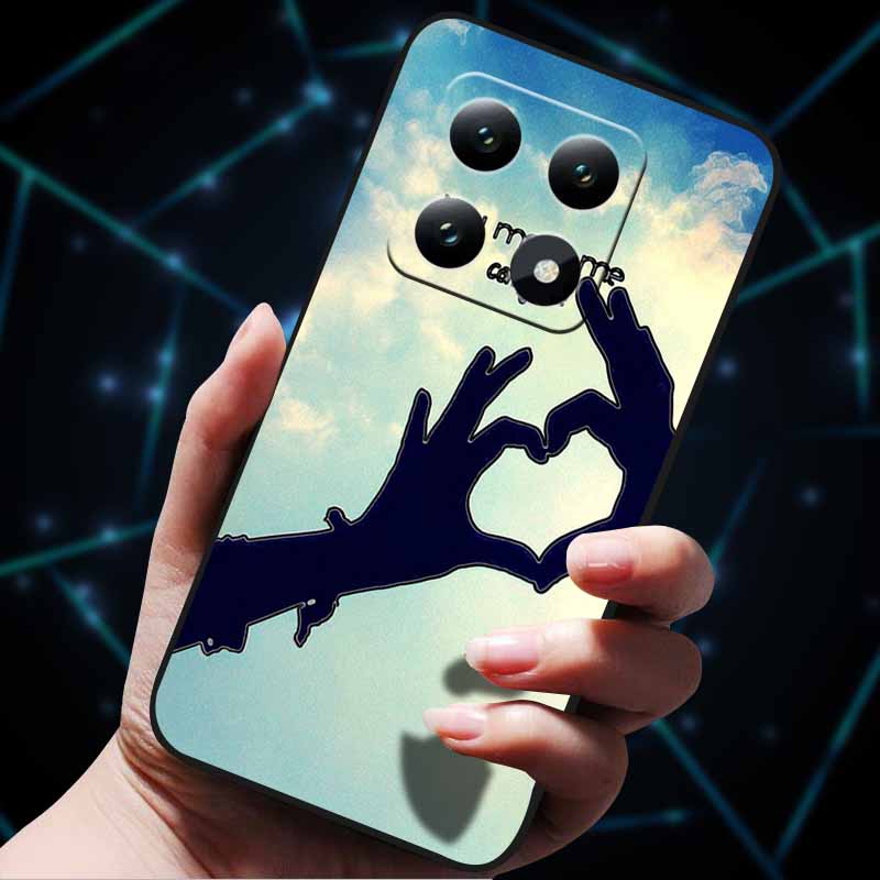 3D Flowers Emboss Fundas For Xiaomi 14T Pro 5G Case Soft Silicone Phone Cases for Xiaomi 14T 5G Back Covers Shell Mi 14T Pro Bag