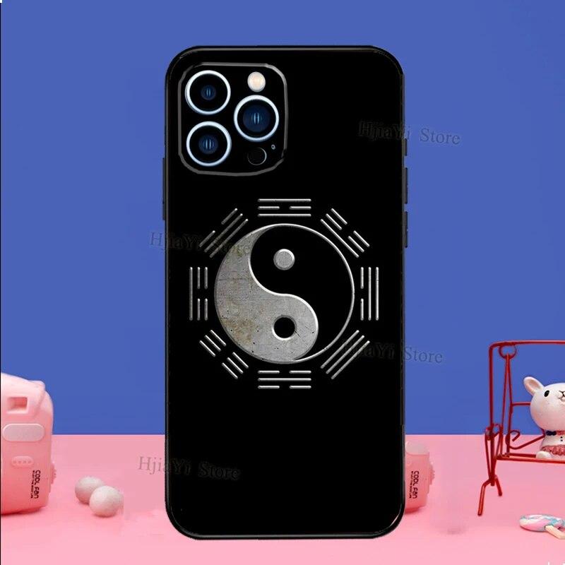 Yin Yang Black White Phone Case For iPhone Samsung Galaxy Redmi Xiaomi Oppo OnePlus Note S A 7 8 9 10 11 12 13 14 20 21 22 23 53 54 Pro Max Plus Ultra