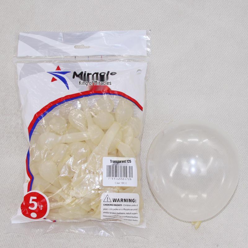 Miracle Star 5-inch Latex Balloons, 100 pcs - Ideal for Children's Birthday Party, Wedding Celebration, Room Decoration.