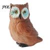 Decorative Garden Owls Mini Simulation Owl Resin Figurine, Lifelike Feather Texture Animal Statue, Weather-Resistant Micro Creative Scene Accessories
