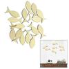 Pack of 50pcs Wood Fish Table Decors Fish Wood Christening Fish Great for Crafting Christening Decorations Home