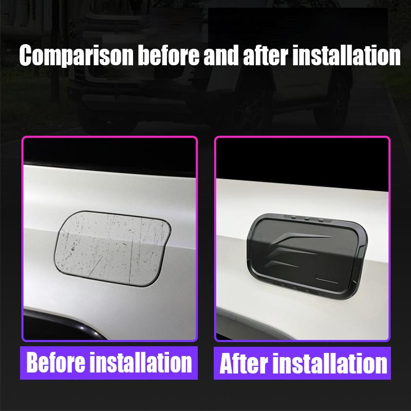 For Toyota Land Cruiser Prado 250 Series 2024 Exterior Fuel Tank Cap Decorative Frame Made of ABS Material