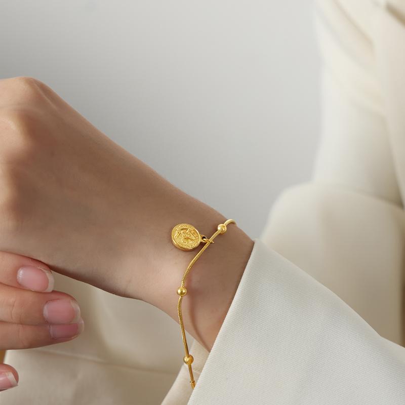 Trendy Chain Bracelet For Women Gold Color Link Chain Bangle Female Jewelry Gift