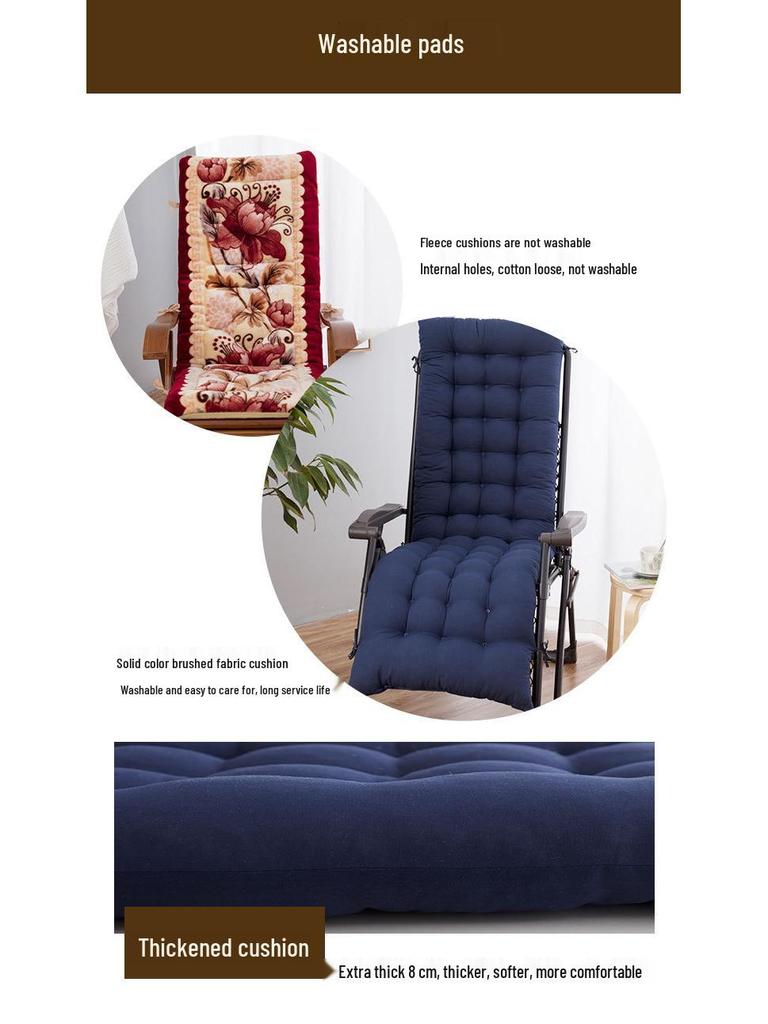 Thickened Cushion for Rocking, Rattan, or Sun Chairs