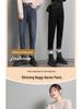 Women's High-Waisted Fleece-Lined Jeans - 2021 Autumn/Winter Slimming Warm Carrot Pants