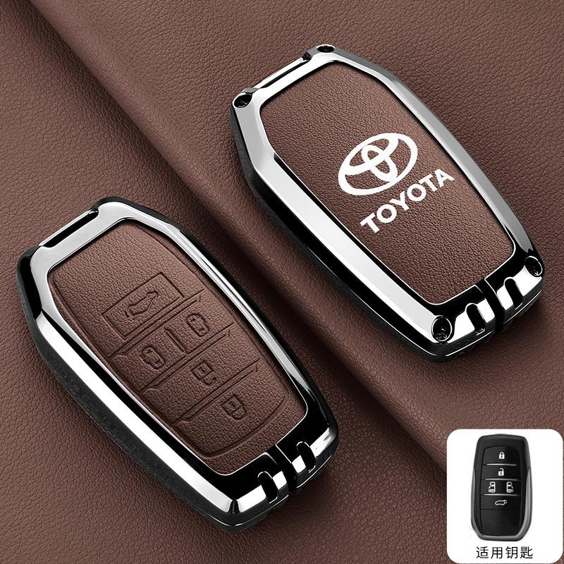 4/5 Button Fashion Zinc Alloy Car Key Cover Shell Bag Accessories For Toyota Noah Voxy Trunk 2022 2023 2024 Alphard 2020 2021