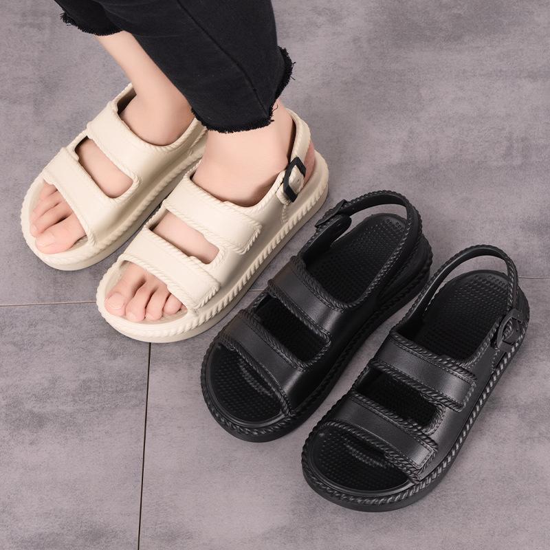 

New large size fashionable comfortable hundred with arch support non-slip cushioning not tired feet design ladies flash casual sandals 42-43