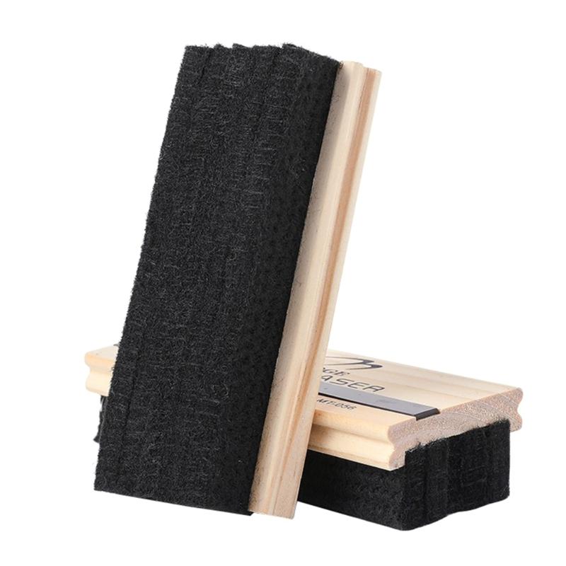 6Pcs Wood Chalkboard Erasers Wool Felt Eraser Dustless Blackboard Eraser Chalks Eraser for Teacher Kid School Office