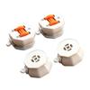 4Pcs Adhesive Casters Wheel No Drill Appliance Rollers 360 Degree Rotation Sticky Pulley Appliance Sliders with Brake