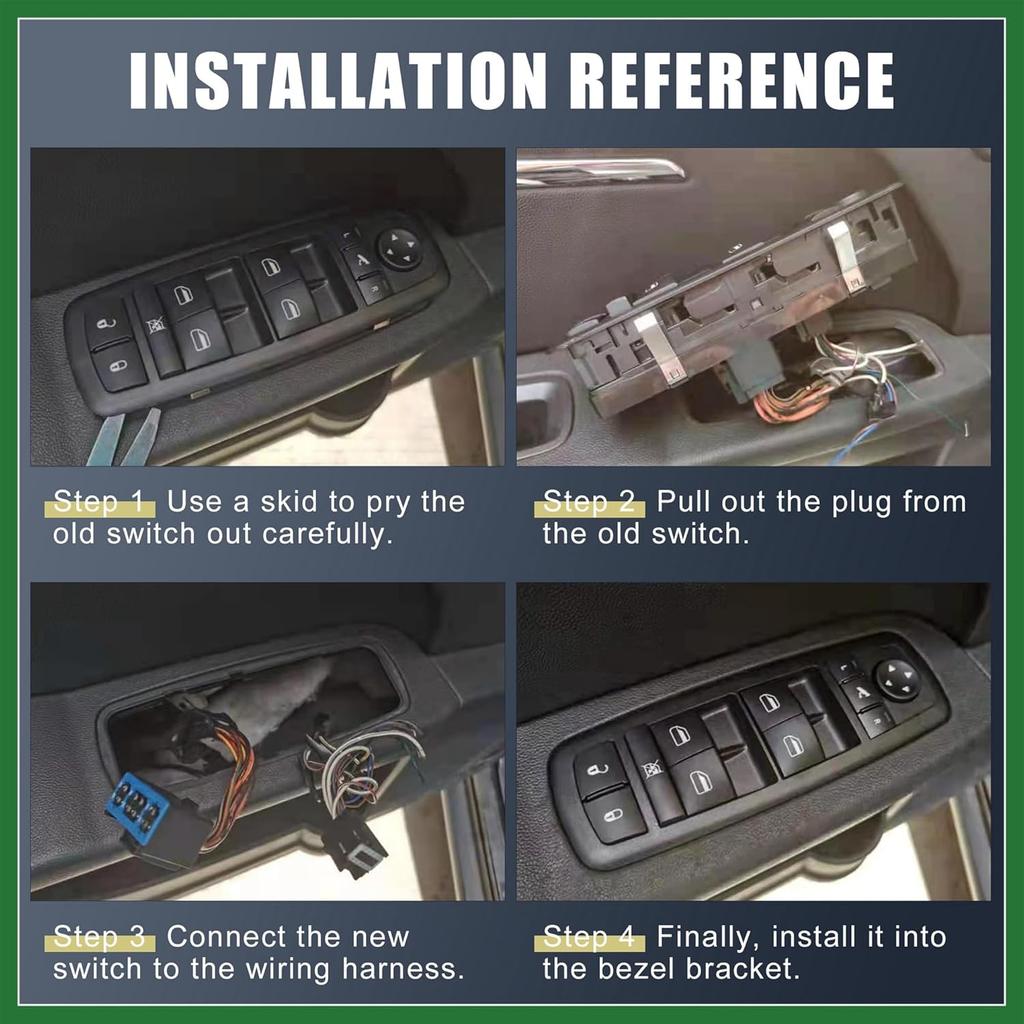 Motoforti Master Driver Side Power Window Switch 37990-65D10-T01 Replacement for Suzuki Vitara 1999-2003 Grand Vitara 1999 2000 2001 2002 XL-7 2005
