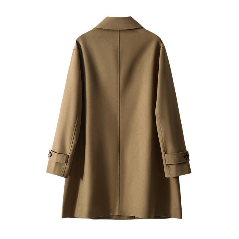 High-end Double-breasted Trench Coat Medium and Long Coat Women's Spring and Autumn Spring New Women's Supply Fashion Women's Clothing
