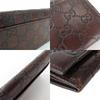 Used GUCCI Bifold Wallet 146229 Sima leather Dark brown Purse